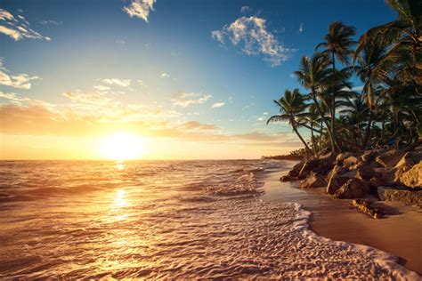 Sunrise Tropical Island Beach View Hd Picture 05 Free Download