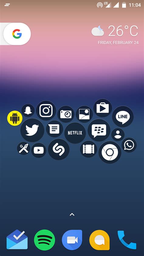 10 Beautiful Custom Android Home Screen Layouts 6