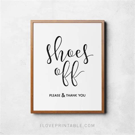Shoes Off Sign Printable Poster Take Shoes Off Please Etsy Shoes Off Sign Posters Printable