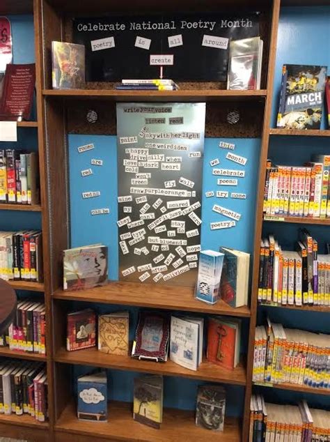 Library Displays: National Poetry Month
