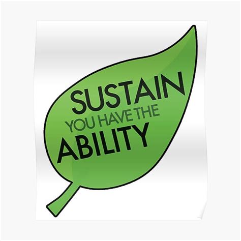 Sustainability Poster For Sale By Mynameisliana Redbubble