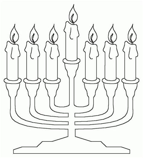 Printable Hanukkah Menorah Coloring Page Download Print Or Color