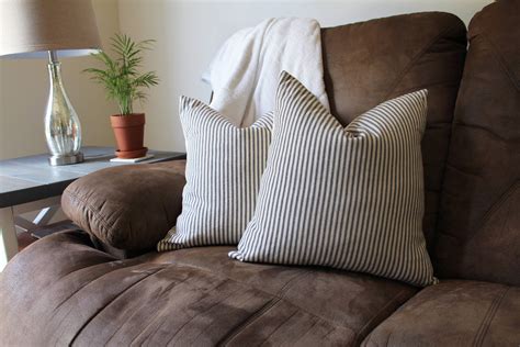 Find the perfect patio furniture & backyard decor at hayneedle, where you can buy online while you explore our room designs and curated looks for tips, ideas & inspiration to help you along the way. Blue Ticking Stripe Pillow | Neutral Farmhouse Pillows ...