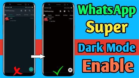 Whatsapp Dark Mode Enable Whatsapp Ultra Dark Mode Whatsapp Super