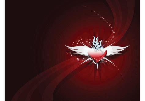 Winged Heart Download Free Vector Art Stock Graphics And Images
