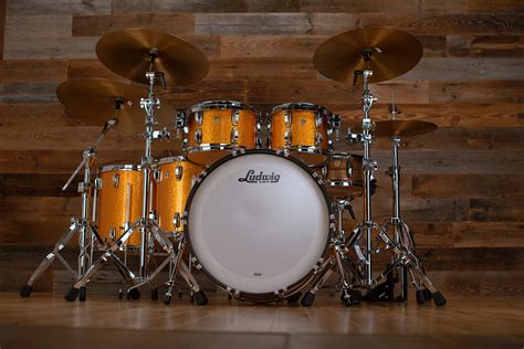 Ludwig Legacy Maple 5 Piece Drum Kit Gold Sparkle Drumazon