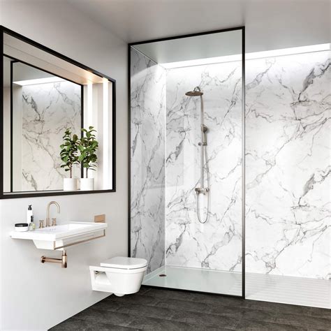 multipanel linda barker collection calacatta marble click flooring sicilia bathroom cladding