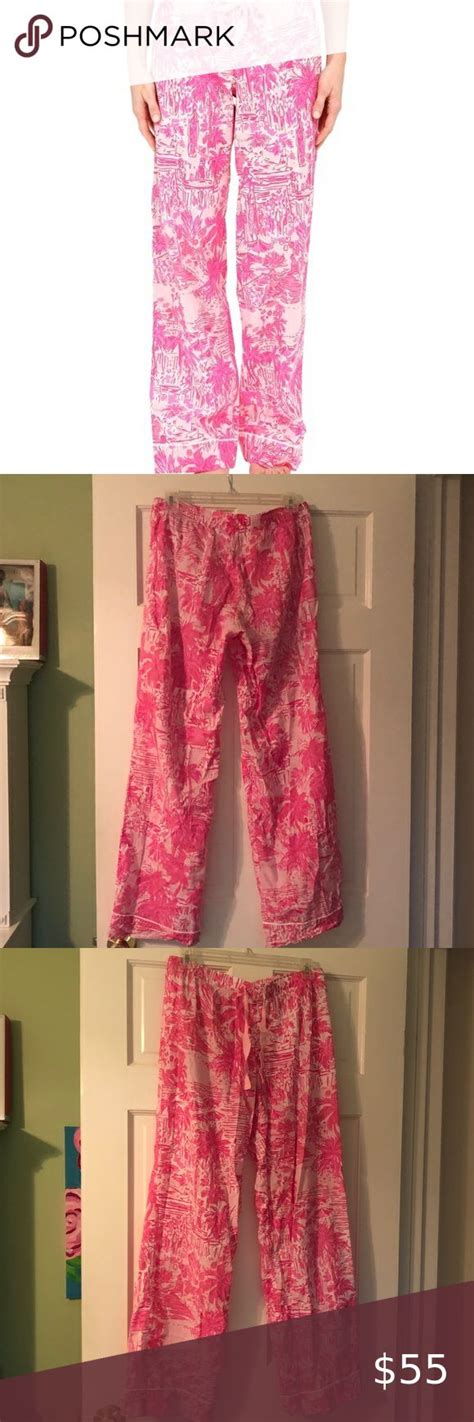 Lilly Pulitzer Pajama Pants In Rule Breakers Pink Cute Pajamas Lilly Pulitzer Clothes Design