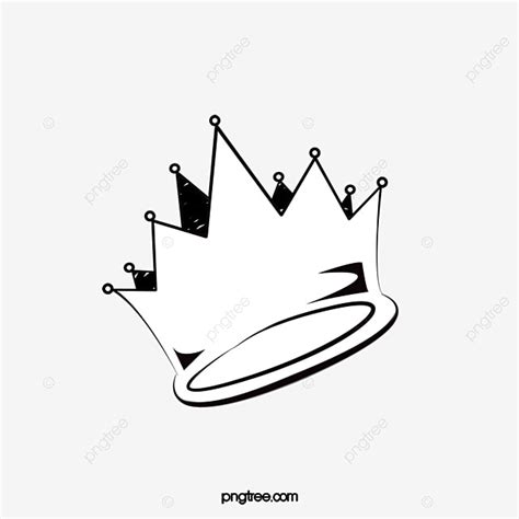 Download now for free this flower crown black and white transparent png picture with no background. Hand Painted Black And White Crown, Crown Clipart ...
