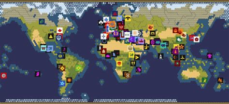 All Civ And City State Locations On Huge Tsl Earth Map Ynamp Play