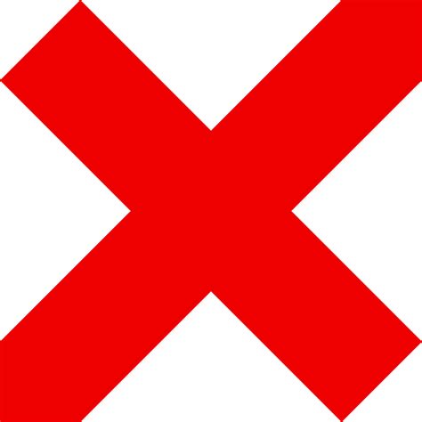 Wrong Cross Mark Png Red Cross Mark Wrong Incorrect Red Cross