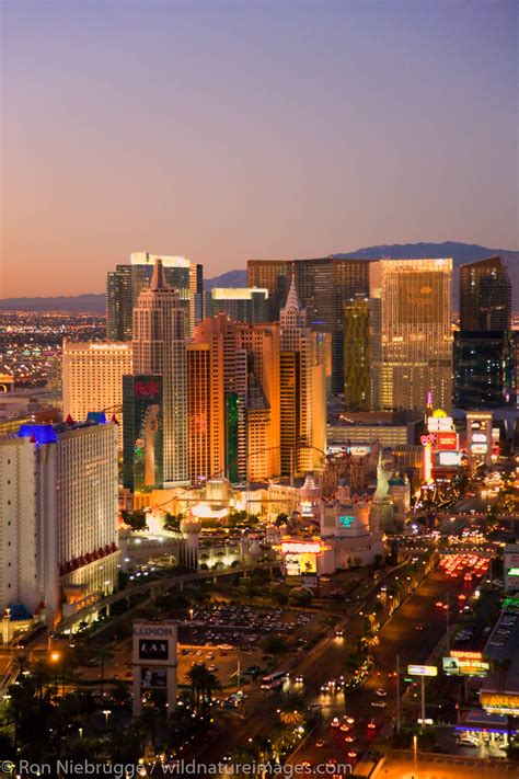 Aerial View Of The Strip Las Vegas Nevada Photos By Ron Niebrugge