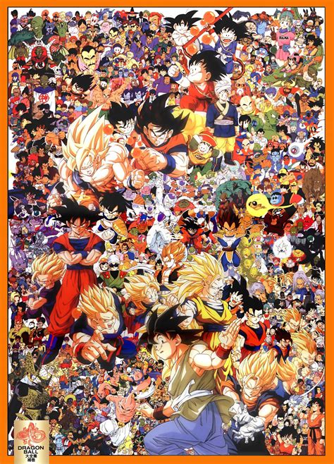 A Poster Of This Would Look Pretty Cool Db And Dbz Characters Dbz