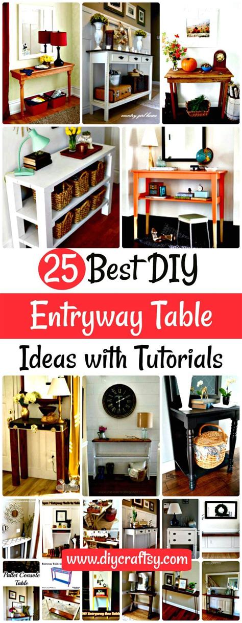 She also runs her own diy home design blog, my eclectic grace. 25 Best DIY Entryway Table Ideas with Tutorials - DIY & Crafts