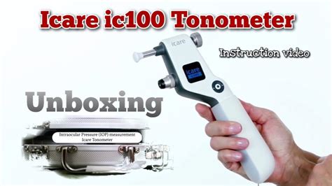 Icare Ic100 Tonometer Unboxing Intraocular Pressureiop Tonometer