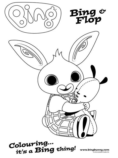 Kids N Coloring Page Bing Bunny Bing Flop 2