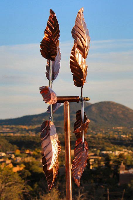 Spinning Leaves Copper Wind Sculpture By Hypnartic Artwork Hypnartic