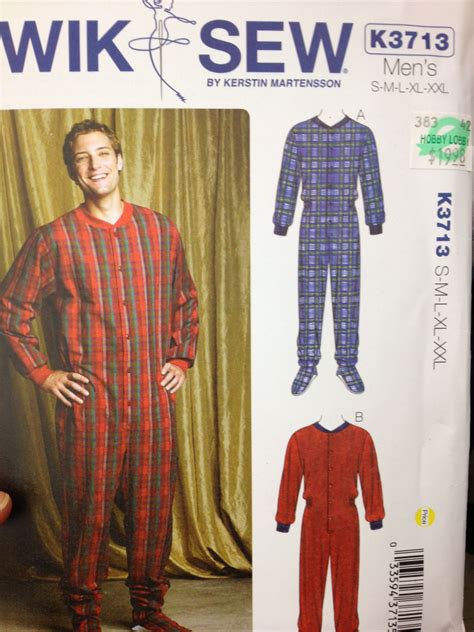 Onesie Pattern Sewing Men Sewing Clothes Kwik Sew