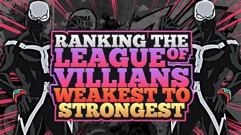 Ranking The League Of Villains Weakest To Strongest Youtube