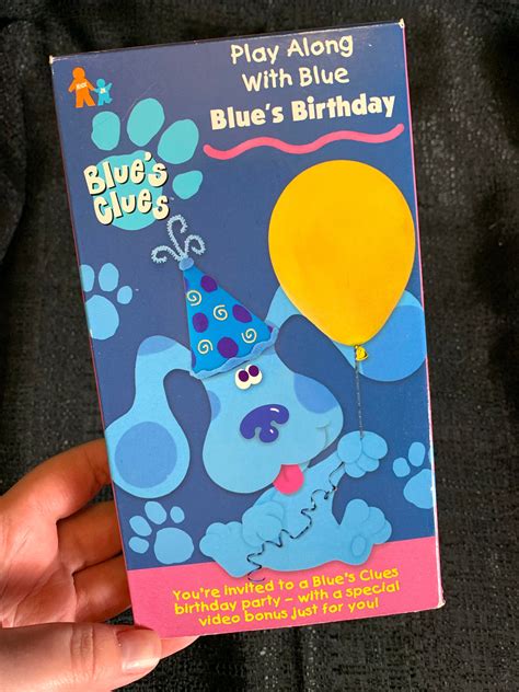 Blue S Clues Blues Birthday Nickelodeon Nick Jr Vhs Video Tape The