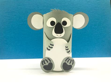 Koala Bear Made With Toilet Paper Roll Paper Towel Roll Crafts