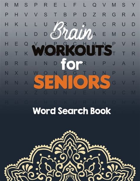 Brain Workouts For Seniors Word Search Book Easy To See Full Page