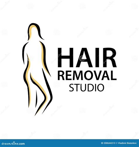 Vector Logo Of The Hair Removal Studio Stock Vector Illustration Of