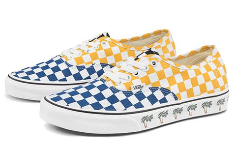 Vans Authentic Sidewall Palm Tree Checkerboard Vn0a348a40p Kicks Crew