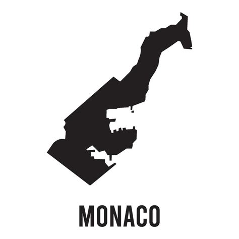 Monaco Map Icon Vector 35799241 Vector Art At Vecteezy