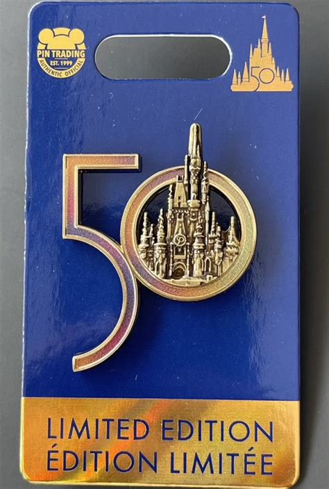 Disney World 50th Anniversary Walt And Mickey Limited Edition Passholder