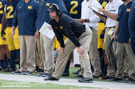 Jim Harbaugh Suspended First 3 Games Of Regular Season Jay Harbaugh And Mike Hart To Coach