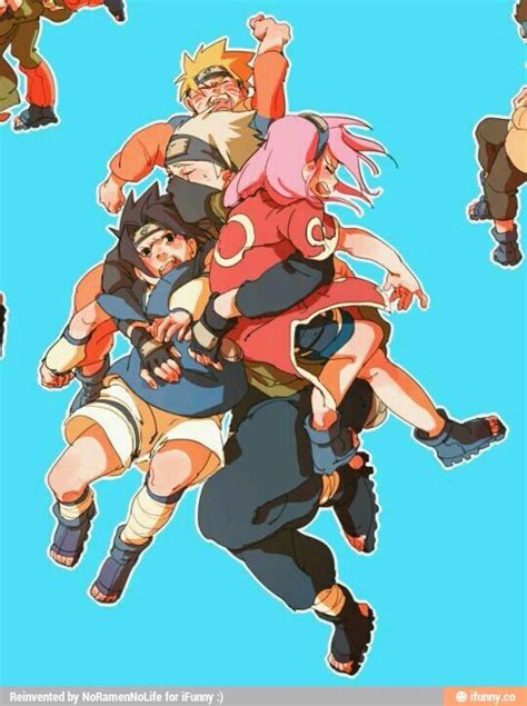 Team 7 Kakashi Naruto Sasuke Sakura Anime Naruto