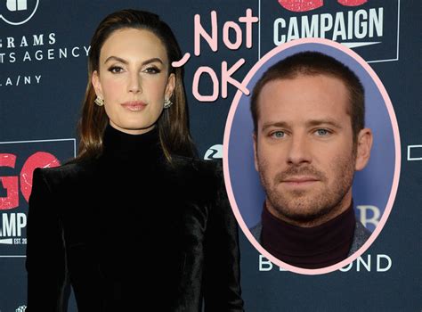 Armie Hammers Ex Elizabeth Chambers Is Holding On For Dear Life