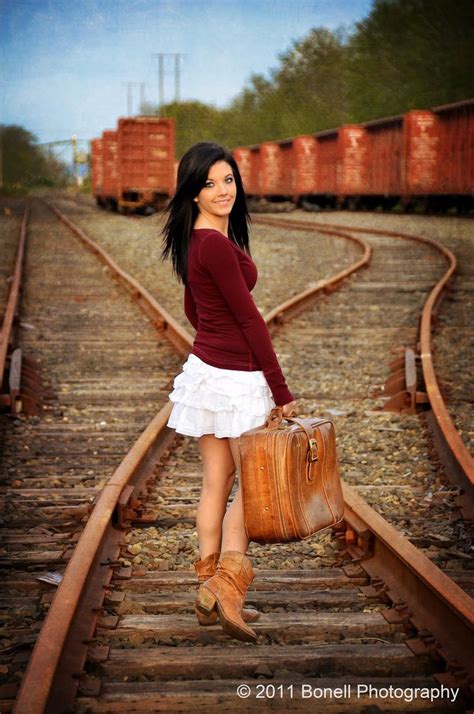 Pin By Sheri Alexander On Railroad Ladies Train Tracks Girl Photography Photography