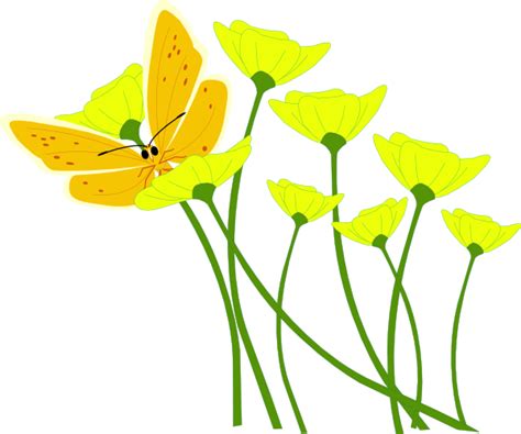 Yellow Flowers Clip Art At Vector Clip Art Online Royalty