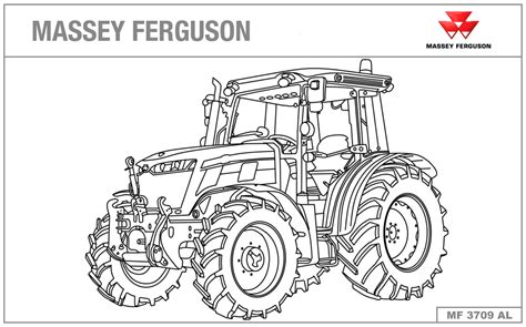 Coloriage Tracteur Massey Ferguson Vrogue Co