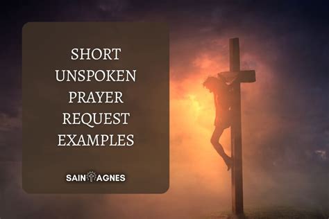 Unspoken Prayer Request Examples Printable Prayers
