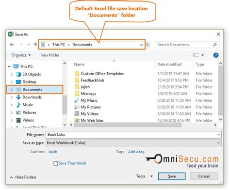How To Change The Default Excel File Save Folder Location