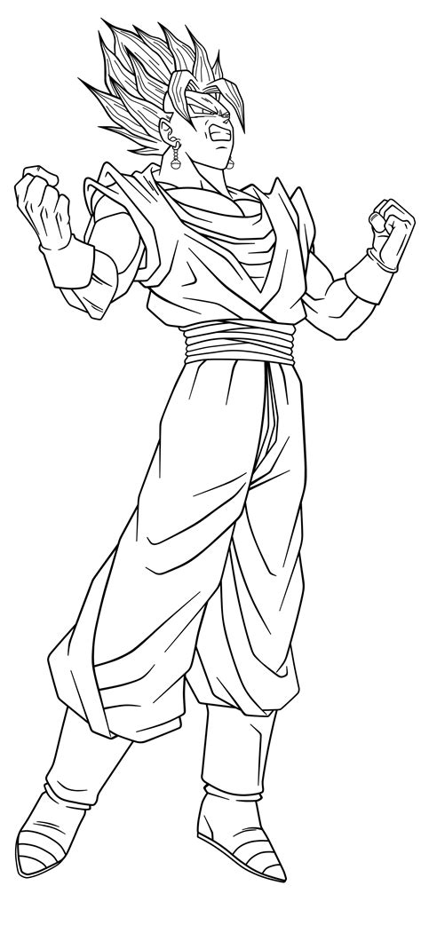 Dibujos Para Colorear Goku Super Saiyan 4