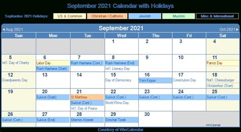 September 2021 Calendar Qualads