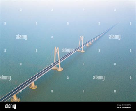 Aerial View Of The Worlds Longest Cross Sea Bridge The Hong Kong