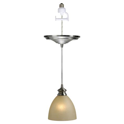 Worth Home Products Instant Screw In Pendant Light With Parchment Glass