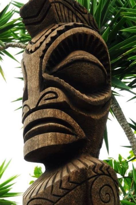 .tiki hawaiian totem pole halloween decoration at the best online prices at ebay! Nice tiki carving | Tiki totem, Tiki statues, Tiki hawaii