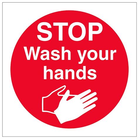 Stop Wash Your Hands Square Safety Signs 4 Less
