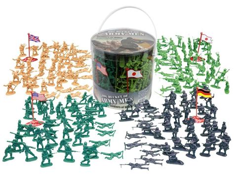 Buy Army Men Action Figures Soldiers Of Wwii Big Bucket Of Army