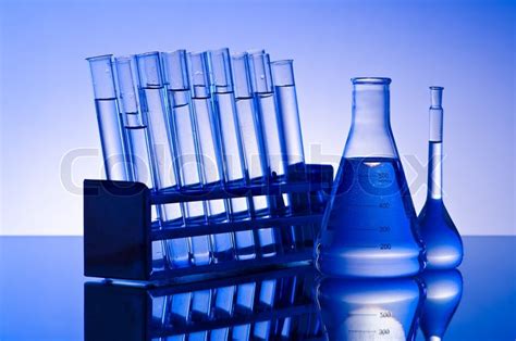 Chemical Lab With Glass Tubing Stock Image Colourbox