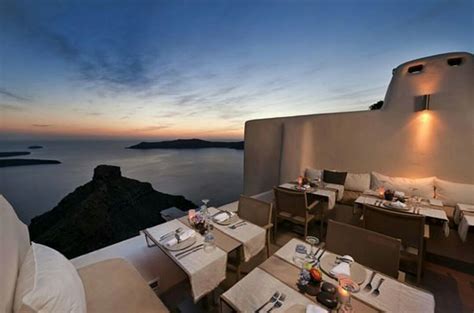 This Michelin Starred Restaurant In Santorini Is Located In Imerovigli