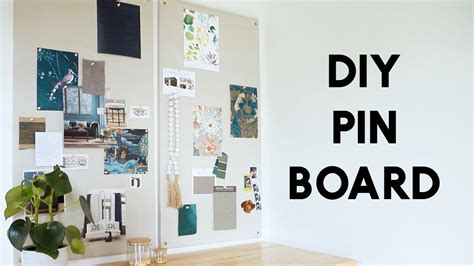 Diy Pin Board Bulletin Board Mood Board Youtube