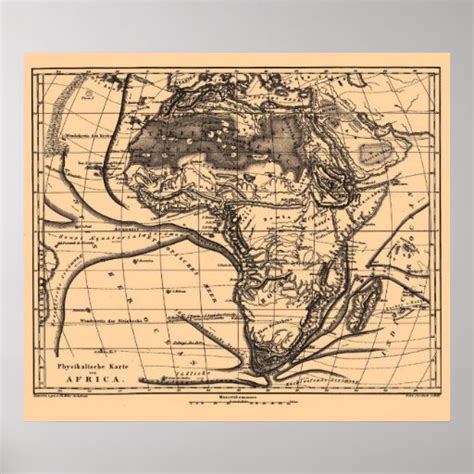 Map Of Africa Circa 1890 1907 Poster Zazzle