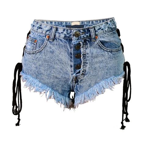 Hot Chic Cross Lace Up Denim Shorts Hot Women Skinny Ripped Cool Summer Boho Party Wear Female